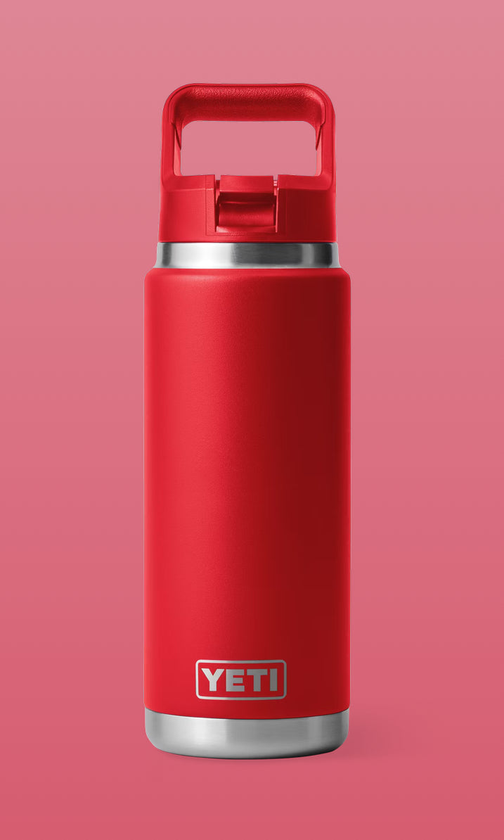 26oz Customized Yeti Bottle with Colour-Matched Straw Cap