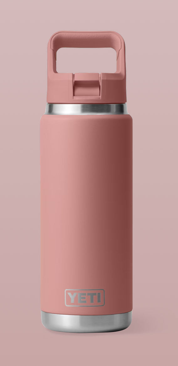 26oz Customized Yeti Bottle with Colour-Matched Straw Cap