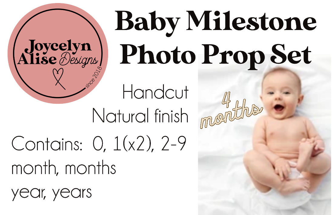 Baby Milestone photo props