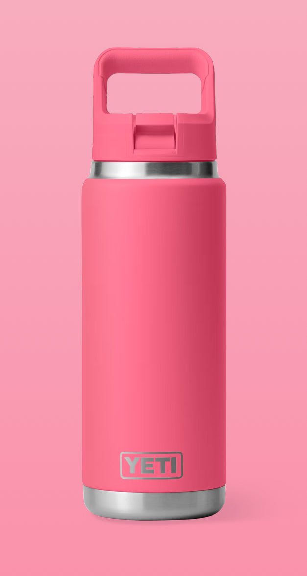 26oz Customized Yeti Bottle with Colour-Matched Straw Cap