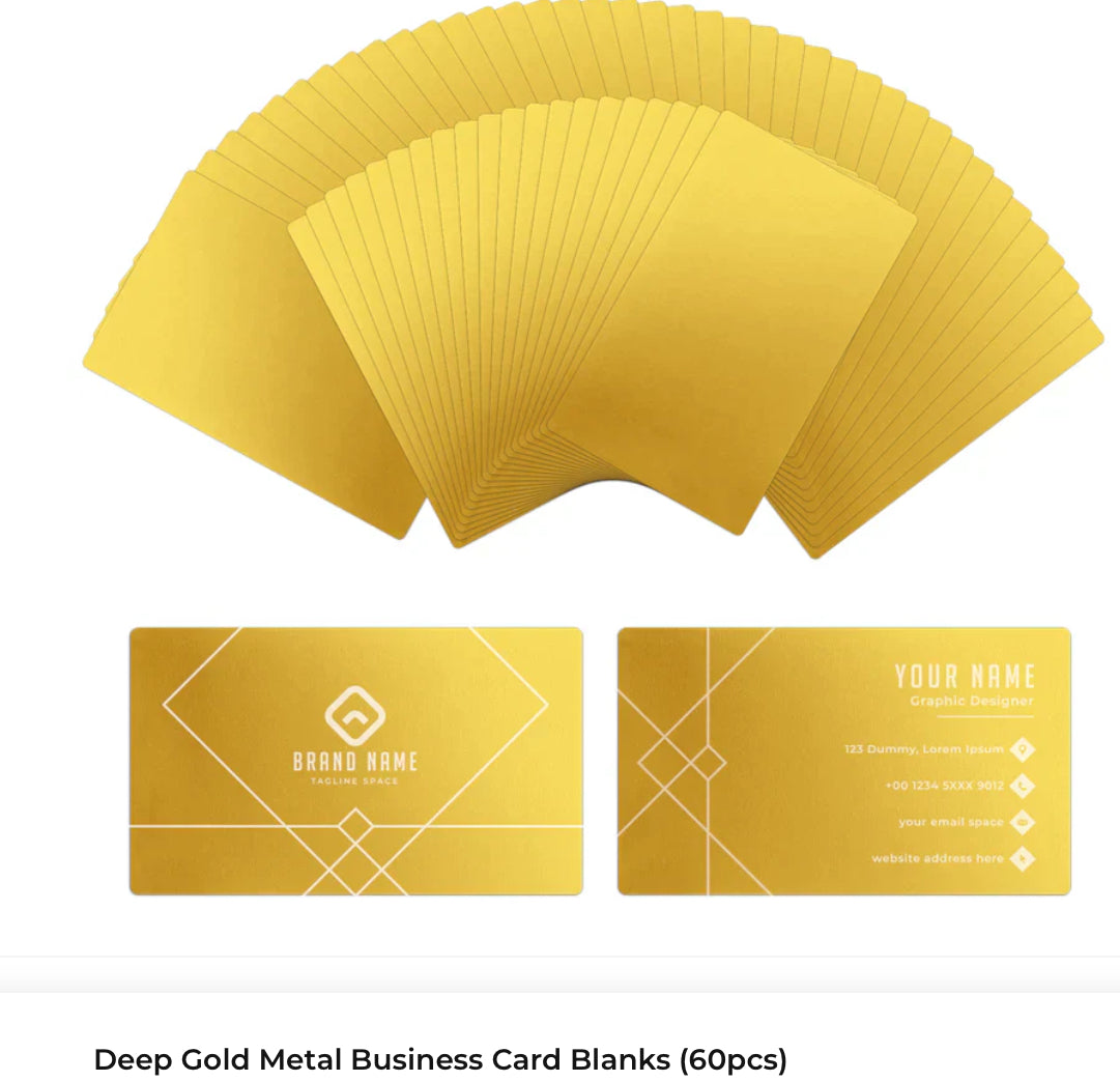 Aluminum Business Cards-multiple colours!