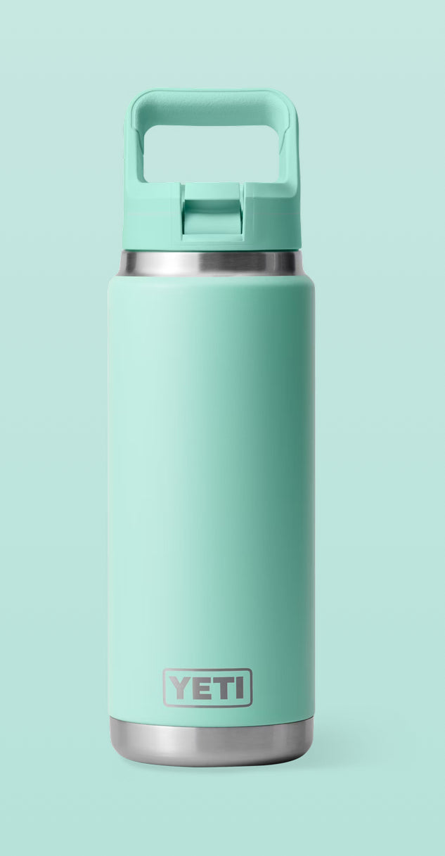 26oz Customized Yeti Bottle with Colour-Matched Straw Cap