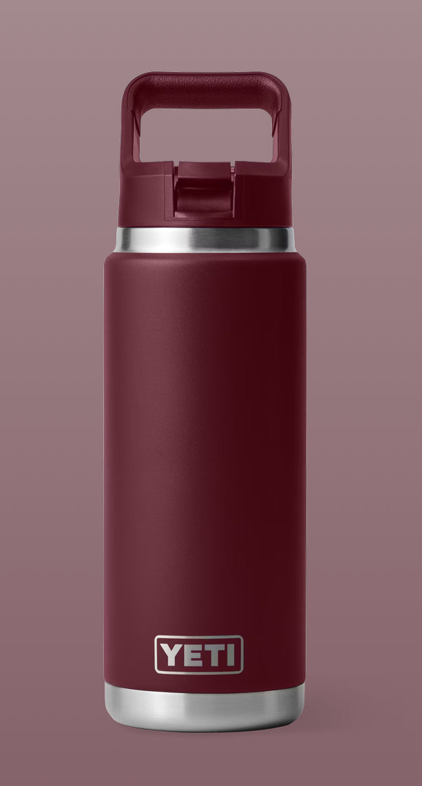 26oz Customized Yeti Bottle with Colour-Matched Straw Cap