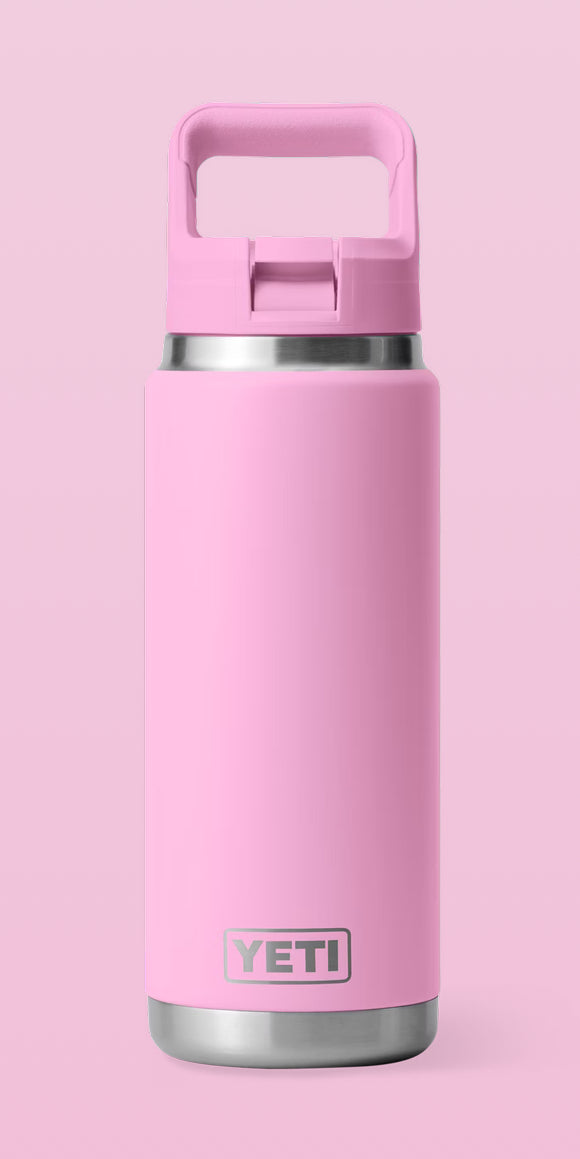 26oz Customized Yeti Bottle with Colour-Matched Straw Cap