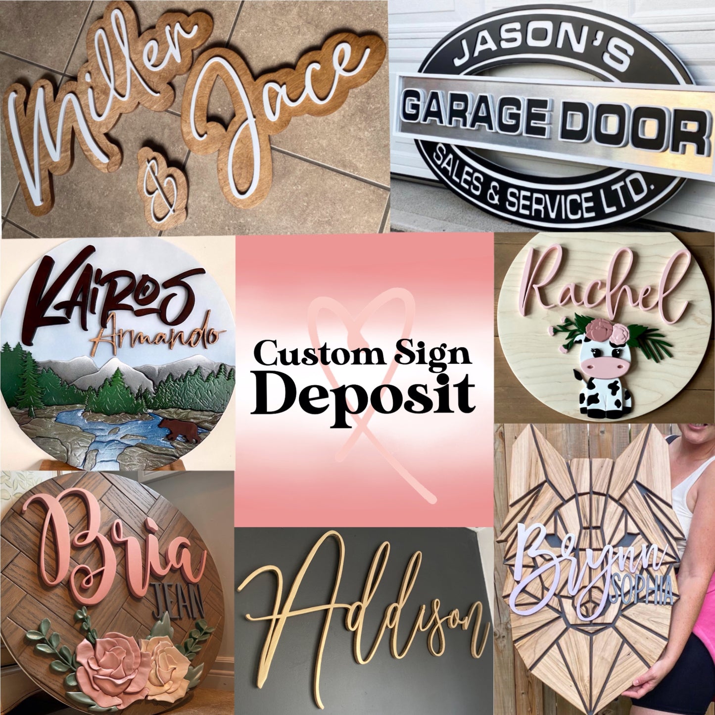 Custom Sign/Artwork Deposit