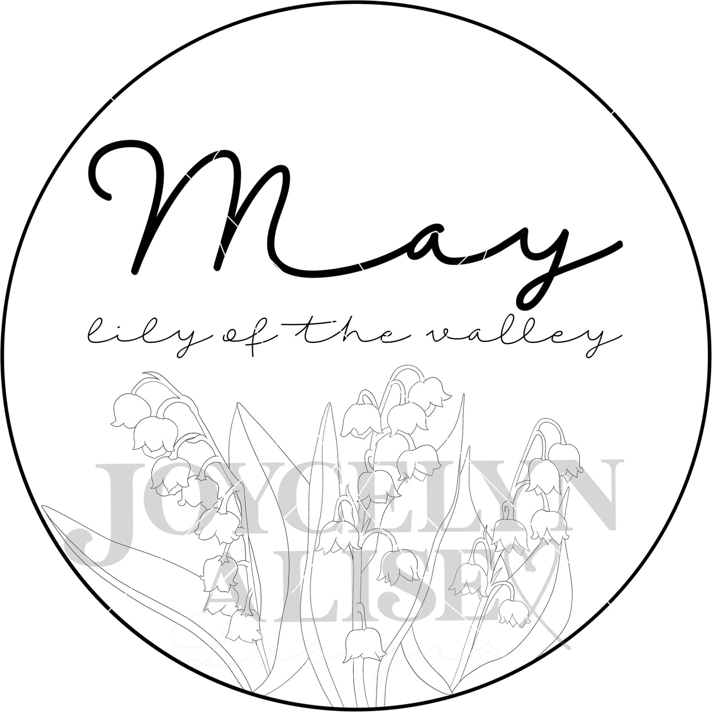May lily of the valley scroll saw template