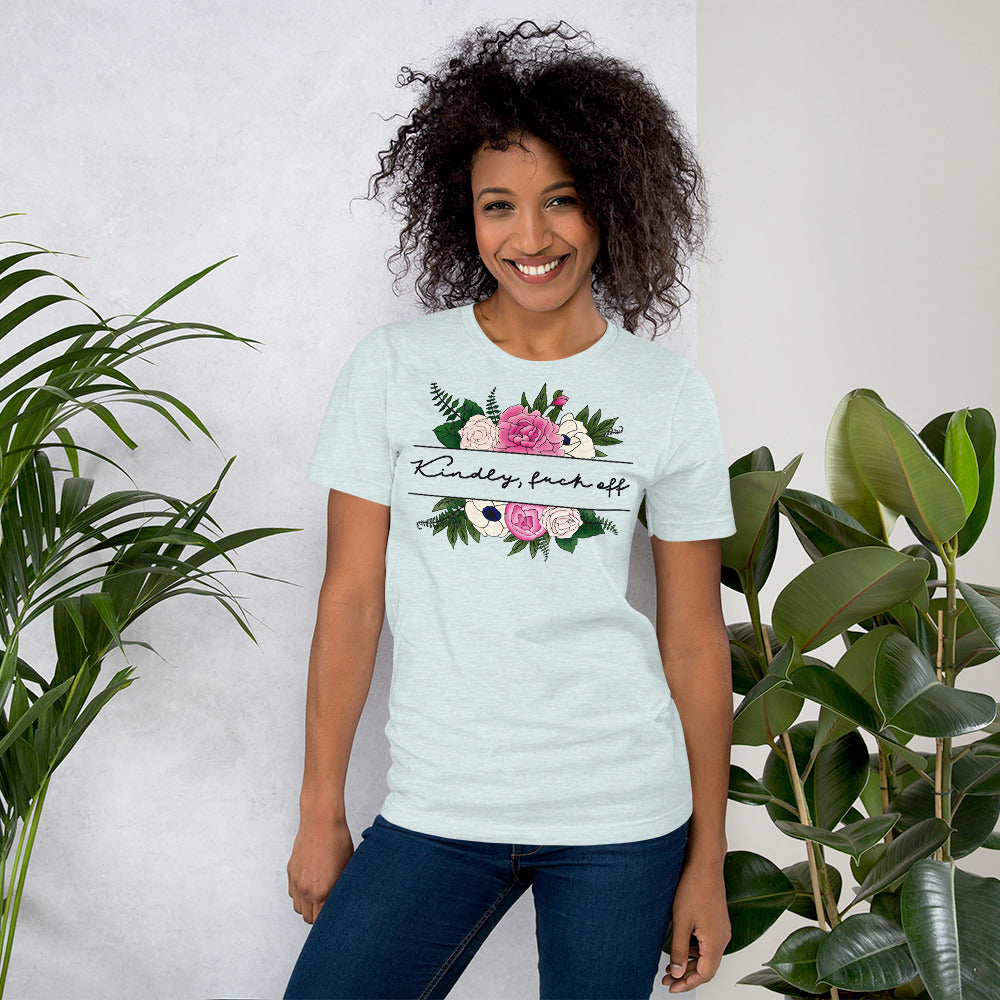 Kindly Fuck Off Floral Tee