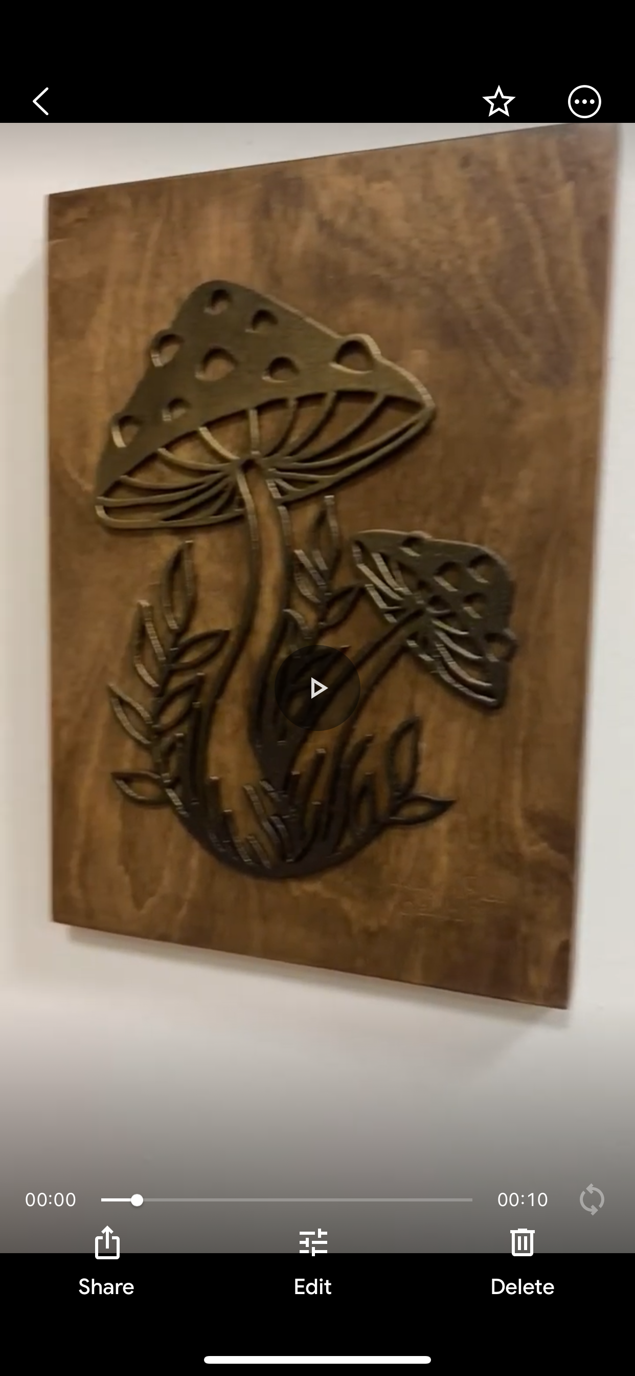 Handcut Mushrooms-wood art