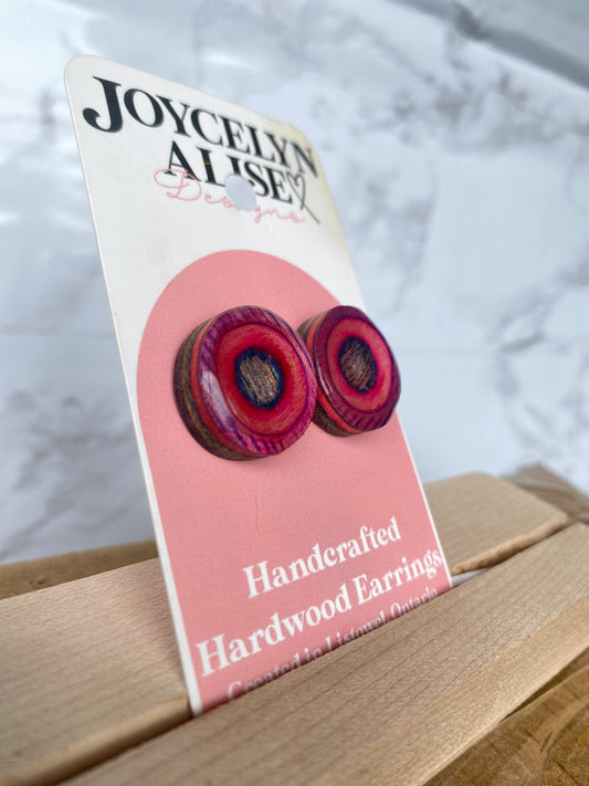 Tie-dye maple Skateboard veneer bullseye studs