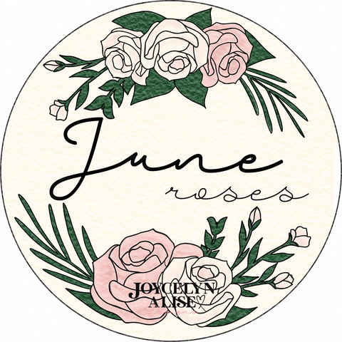 June rose scroll saw template