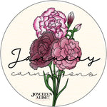 January carnations scroll saw template