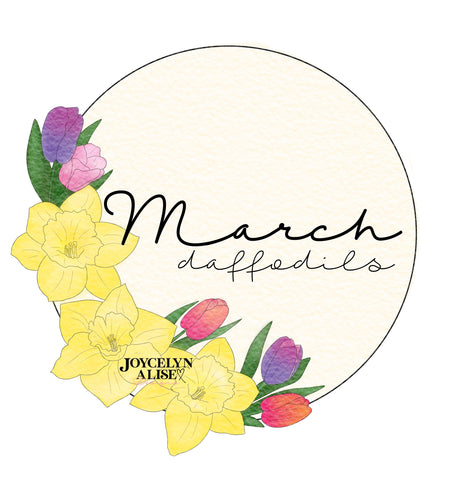 March daffodils + tulips scroll saw template