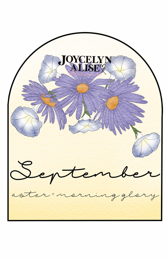 September asters + morning glory scroll saw template