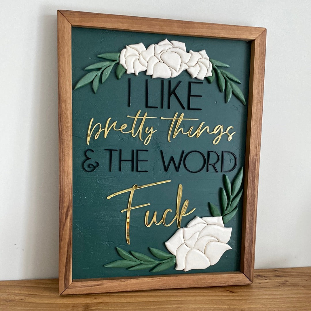 I like pretty things & the word fuck VINTAGE FLORALS