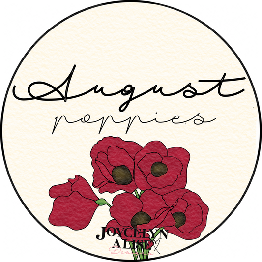 August poppies scroll saw template