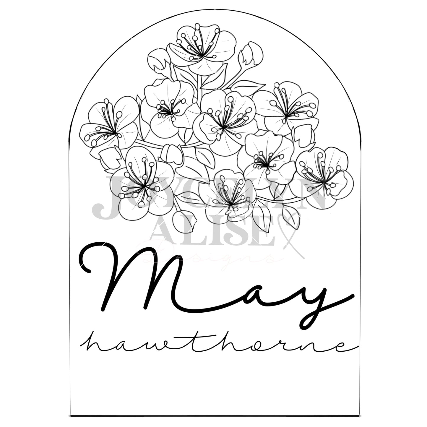 May hawthorne scroll saw template