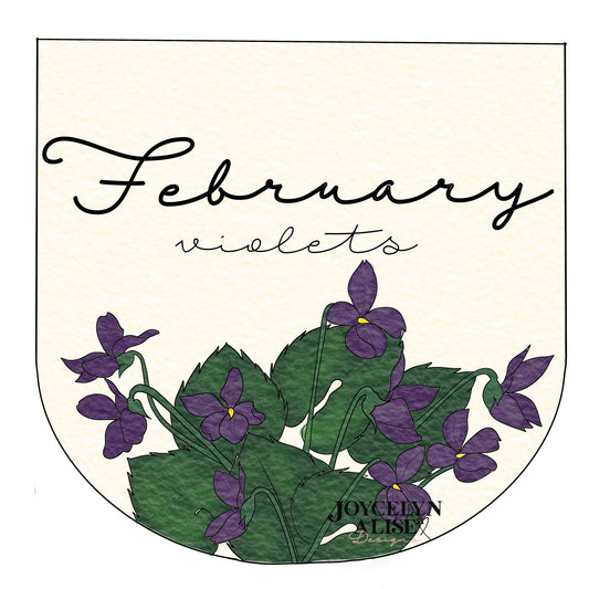 February violets scroll saw template