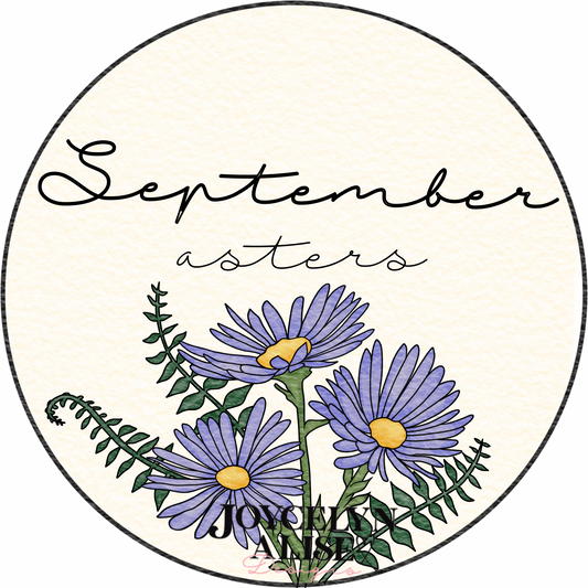 September asters scroll saw template