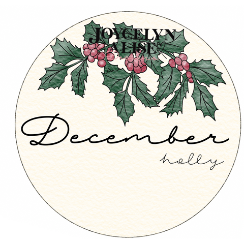 December holly scroll saw template